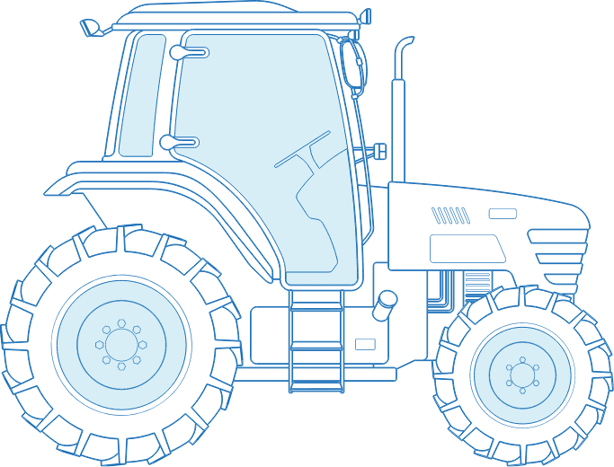 Landmaschine - Grafik Traktor